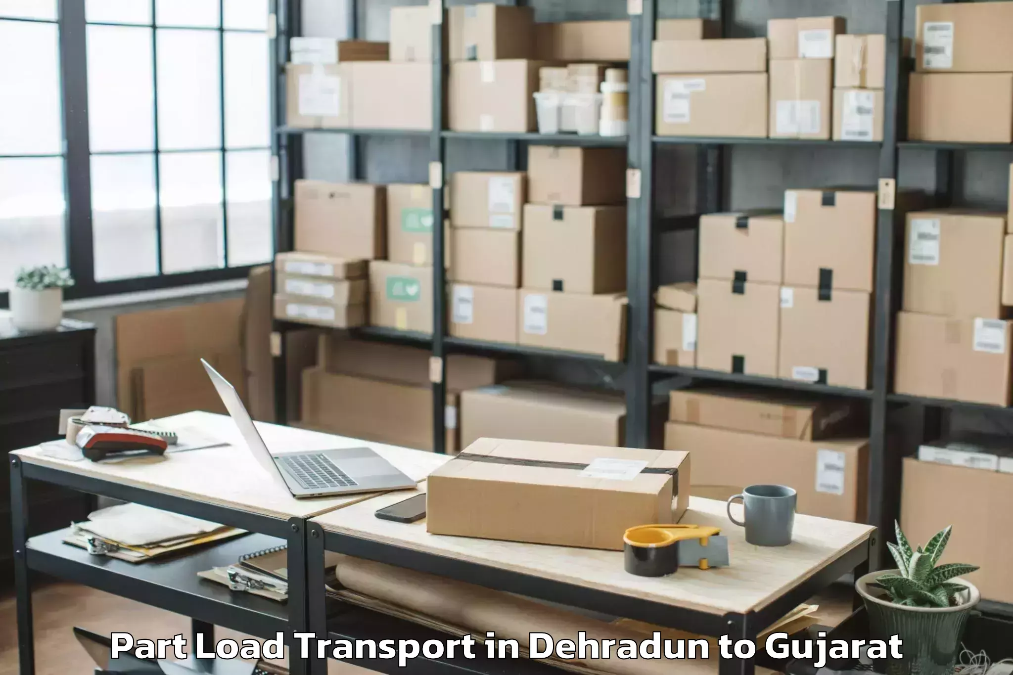 Hassle-Free Dehradun to Morbi Part Load Transport